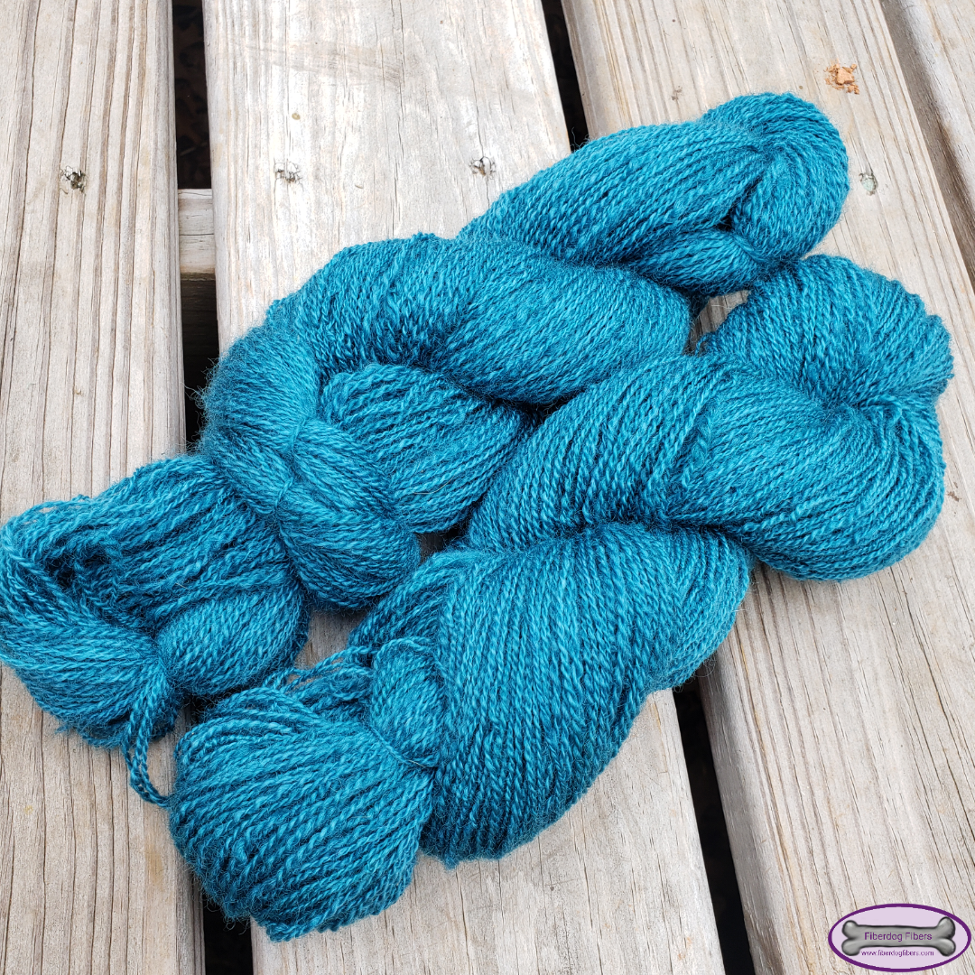 Summer Splash - handspun and handdyed wool yarn