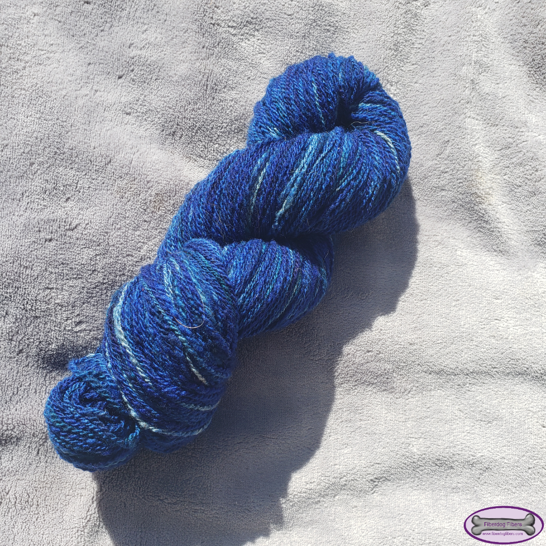 Lapis Lazuli - handspun and handdyed wool yarn