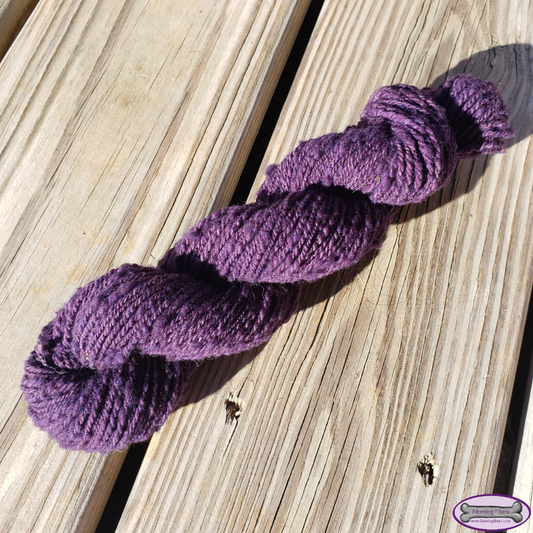 Amethyst - handspun wool yarn