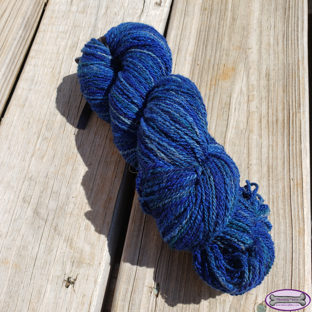 Lapis Lazuli - handspun and handdyed wool yarn