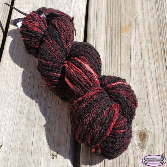 Beyond the Veil 2.0 - handspun and handdyed wool yarn