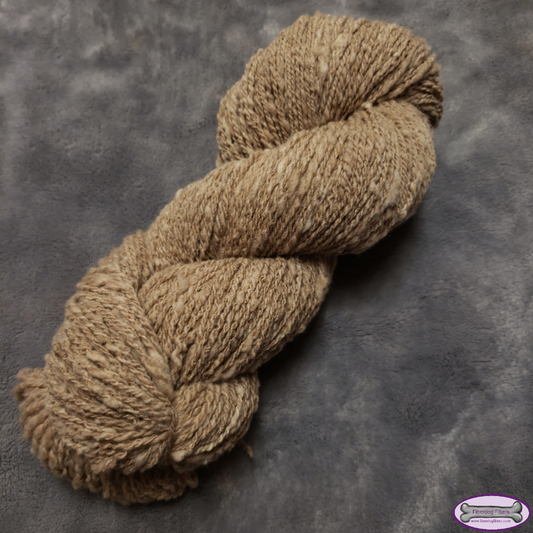 Pure Mocha - handspun wool yarn