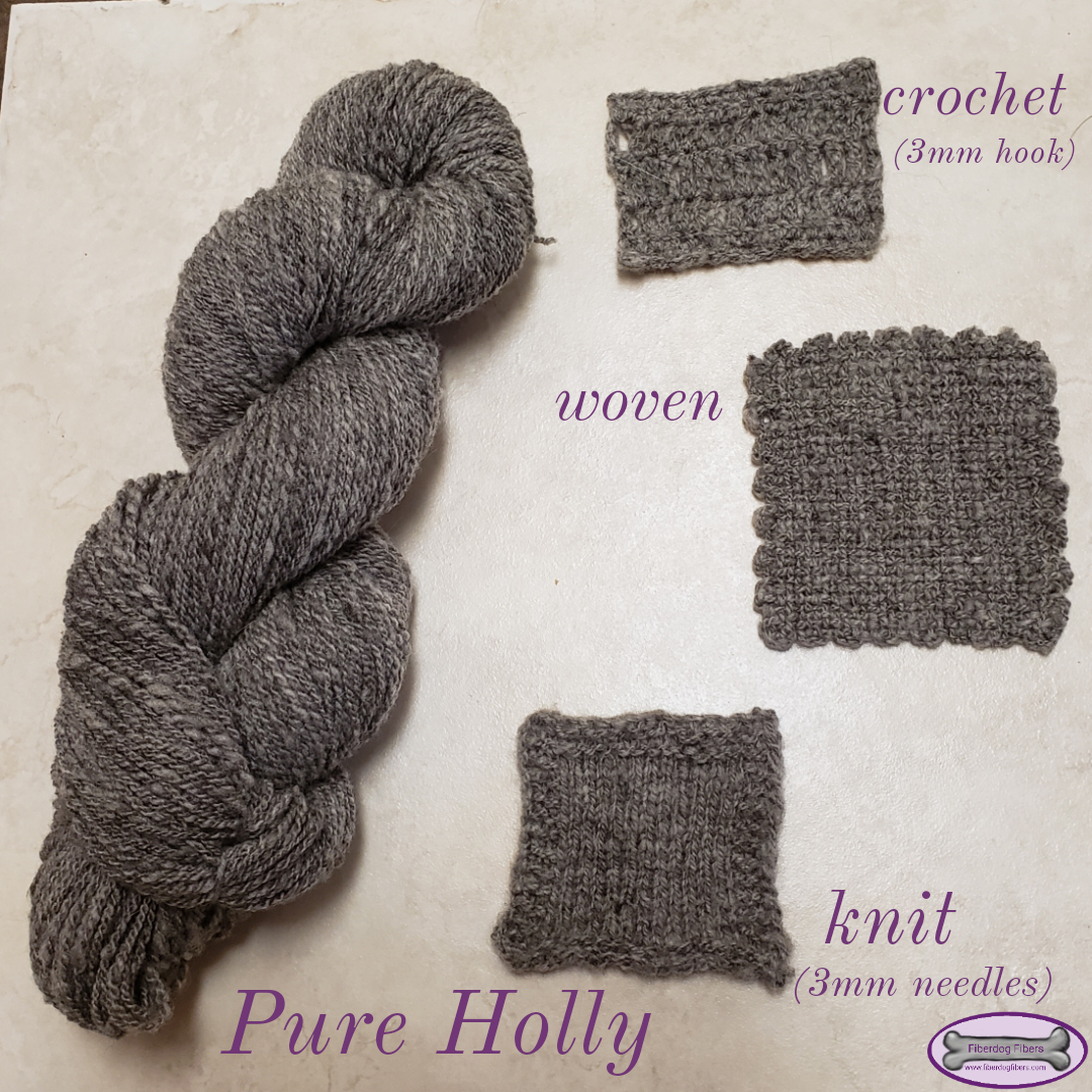 Pure Holly - handspun wool yarn